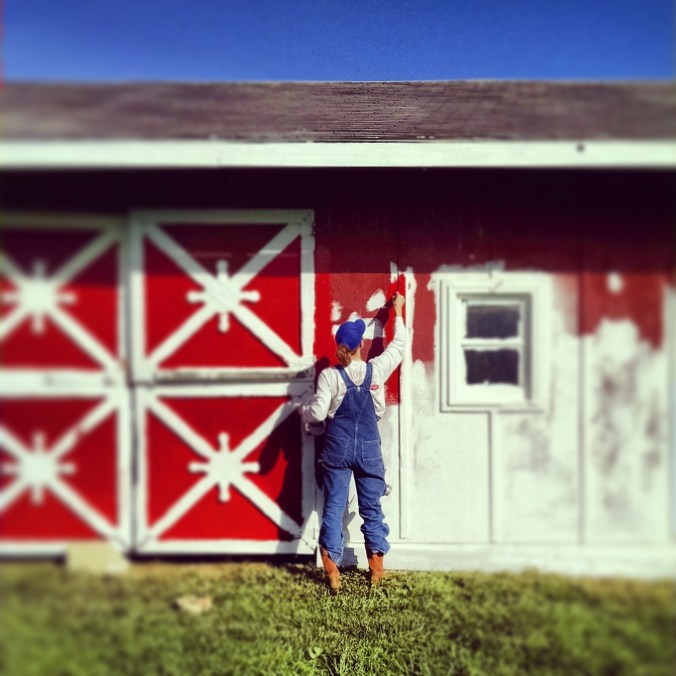 Farm fashion's finest, yours truly.